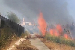 Mother’s day fire breaks out near Holy Cross Cemetery