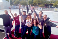 Ice rink brings holiday spirit to downtown