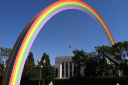 Culver City graced with a permanent rainbow