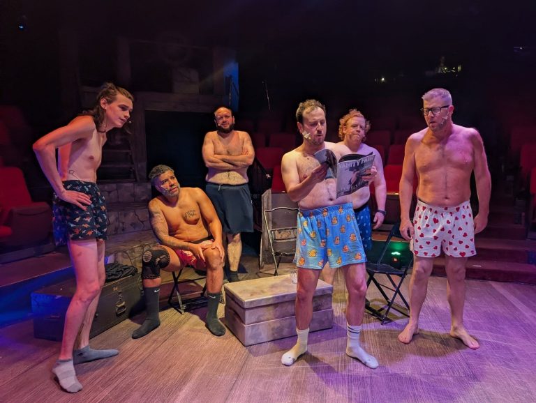 Talented cast performs The Full Monty at the Nocturne Theatre in Glendale